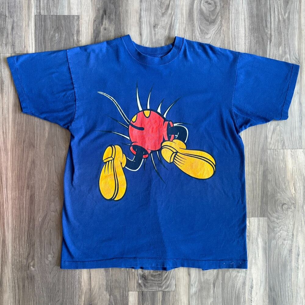 Vintage Disney Mickey Mouse Breakthrough T-Shirt Men's Size XL Blue 1990s